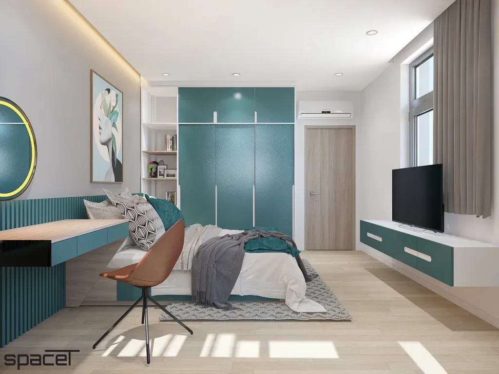 Phòng ngủ - Nhà phố Gò Vấp 132m2 - Phong cách Modern | Space T