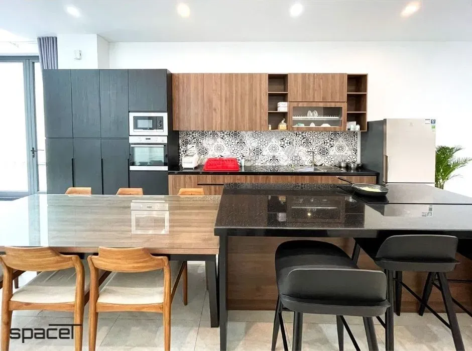 Phòng bếp, Phòng ăn - Nhà phố Đồng Nai - Phong cách Modern | Space T