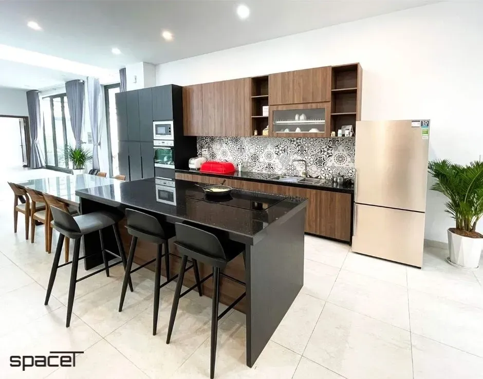 Phòng bếp, Phòng ăn - Nhà phố Đồng Nai - Phong cách Modern | Space T