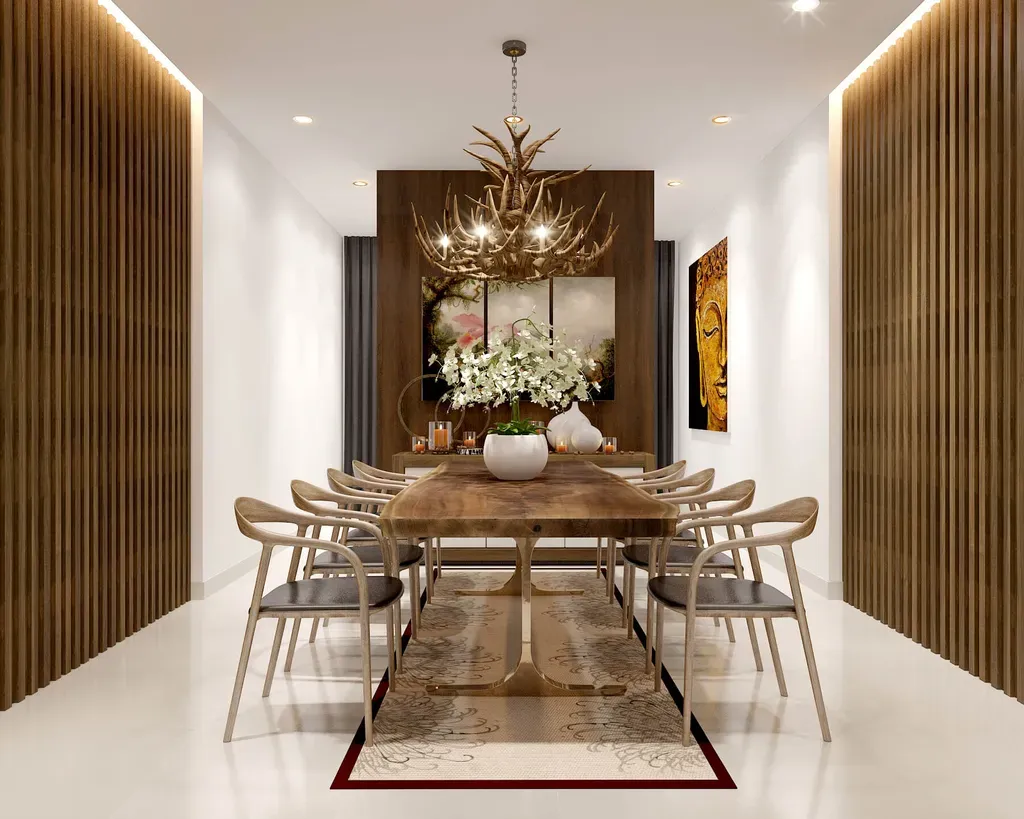 Phòng ăn - Nhà phố Quận 11 268m2 - Phong cách Modern + Scandinavian | Space T