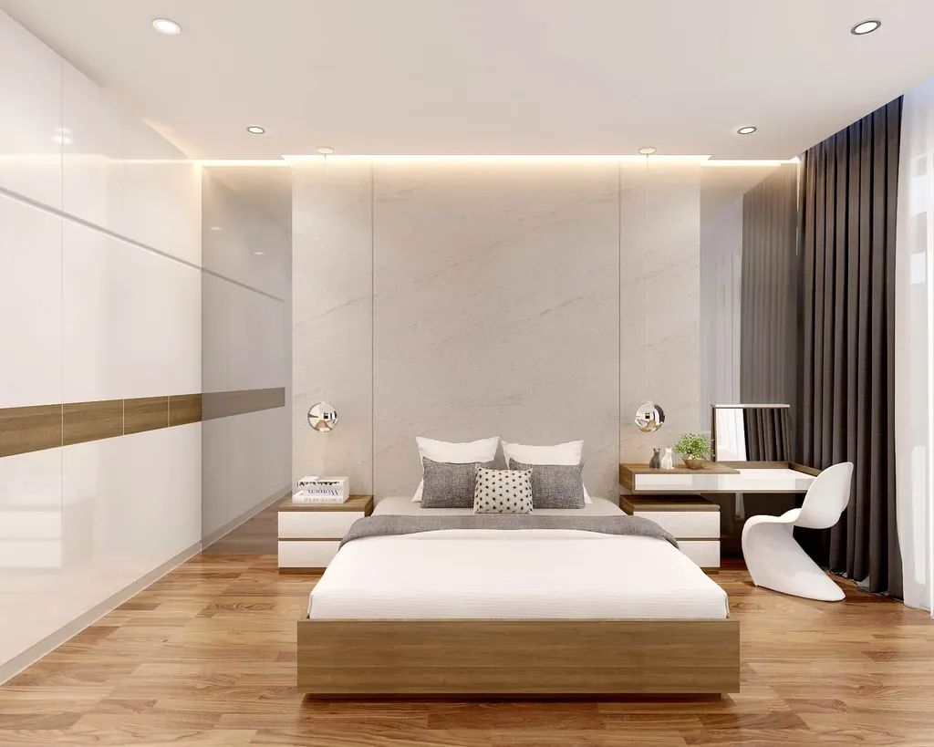 Phòng ngủ - Nhà phố Quận 11 268m2 - Phong cách Modern + Scandinavian | Space T