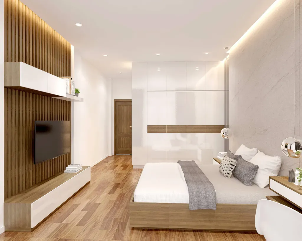 Phòng ngủ - Nhà phố Quận 11 268m2 - Phong cách Modern + Scandinavian | Space T