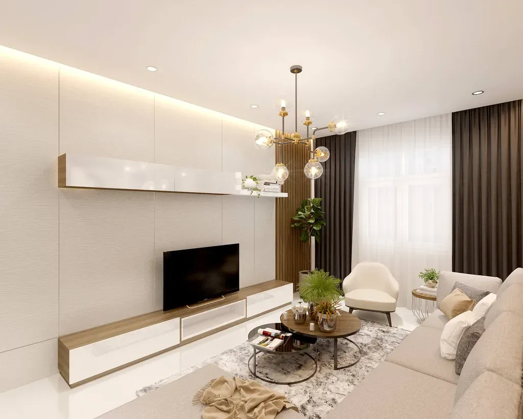 Phòng khách - Nhà phố Quận 11 268m2 - Phong cách Modern + Scandinavian | Space T