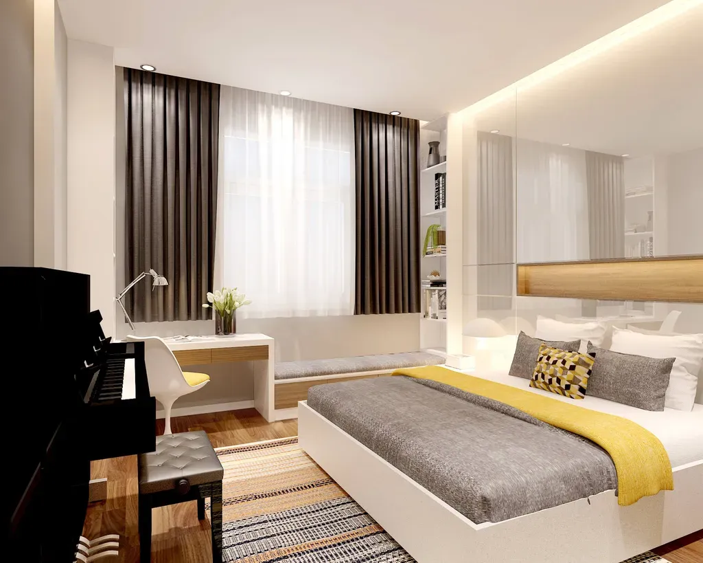 Phòng ngủ - Nhà phố Quận 11 268m2 - Phong cách Modern + Scandinavian | Space T