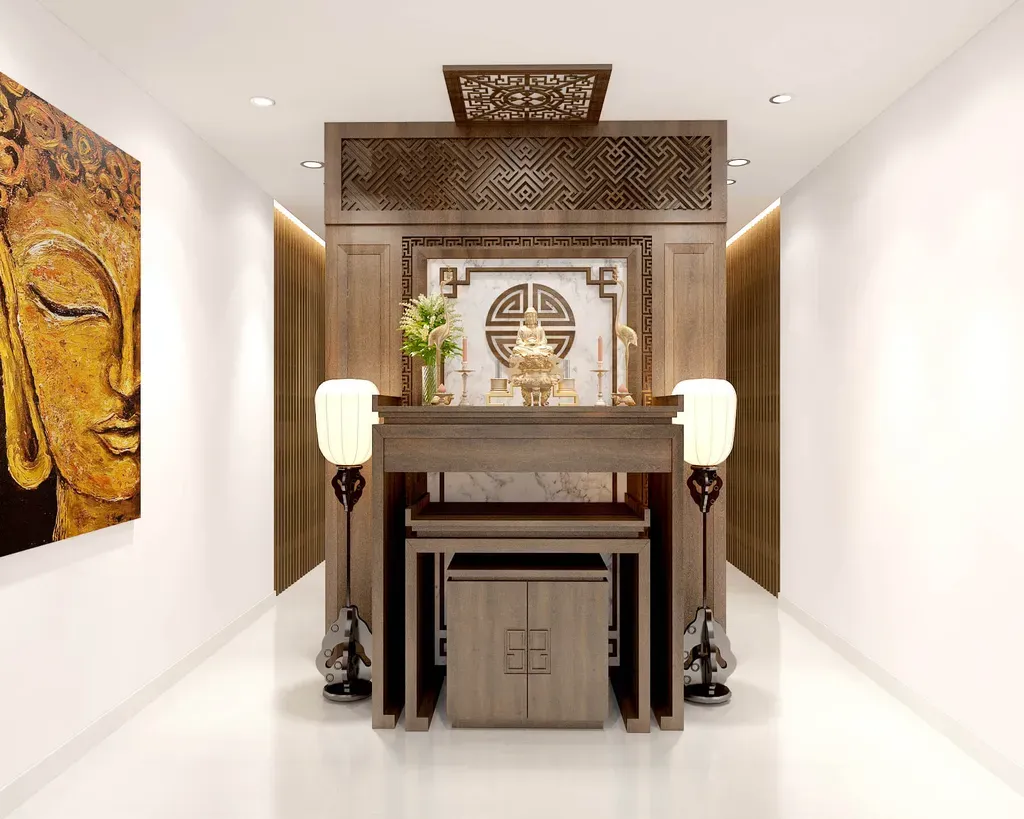 Phòng thờ - Nhà phố Quận 11 268m2 - Phong cách Modern + Scandinavian | Space T