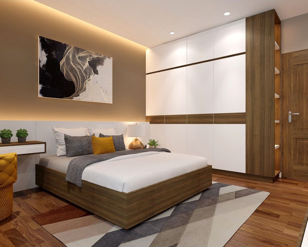Phòng ngủ - Nhà phố Gò Vấp 144m2 - Phong cách Modern  | Space T