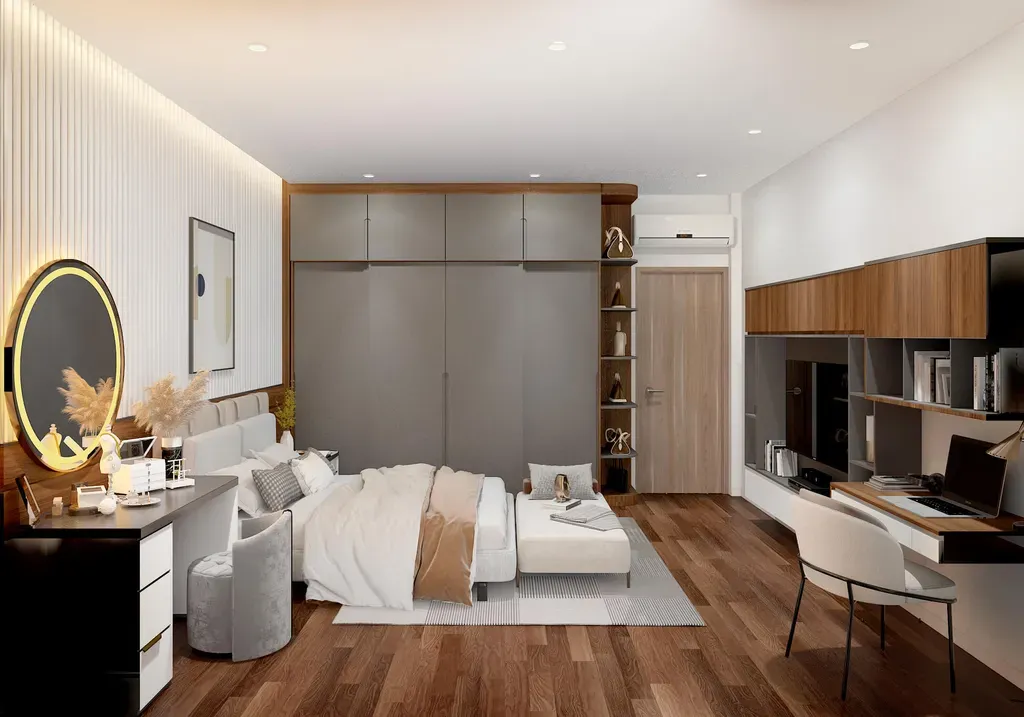 Phòng ngủ - Nhà phố Bình Dương - Phong cách Modern + Scandinavian | Space T
