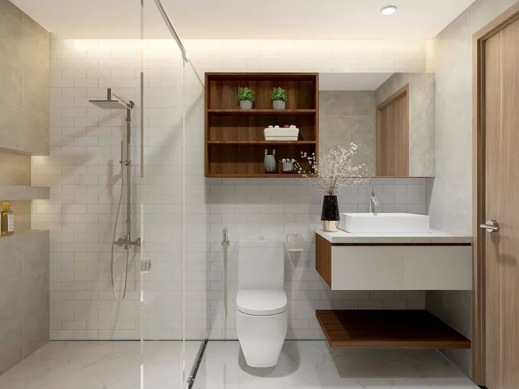Phòng tắm - Nhà phố Bình Dương - Phong cách Modern + Scandinavian | Space T
