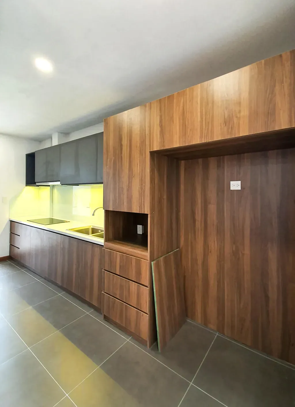 Phòng bếp - Căn hộ Sunrise Riverside Nhà Bè - Phong cách Scandinavian + Modern | Space T