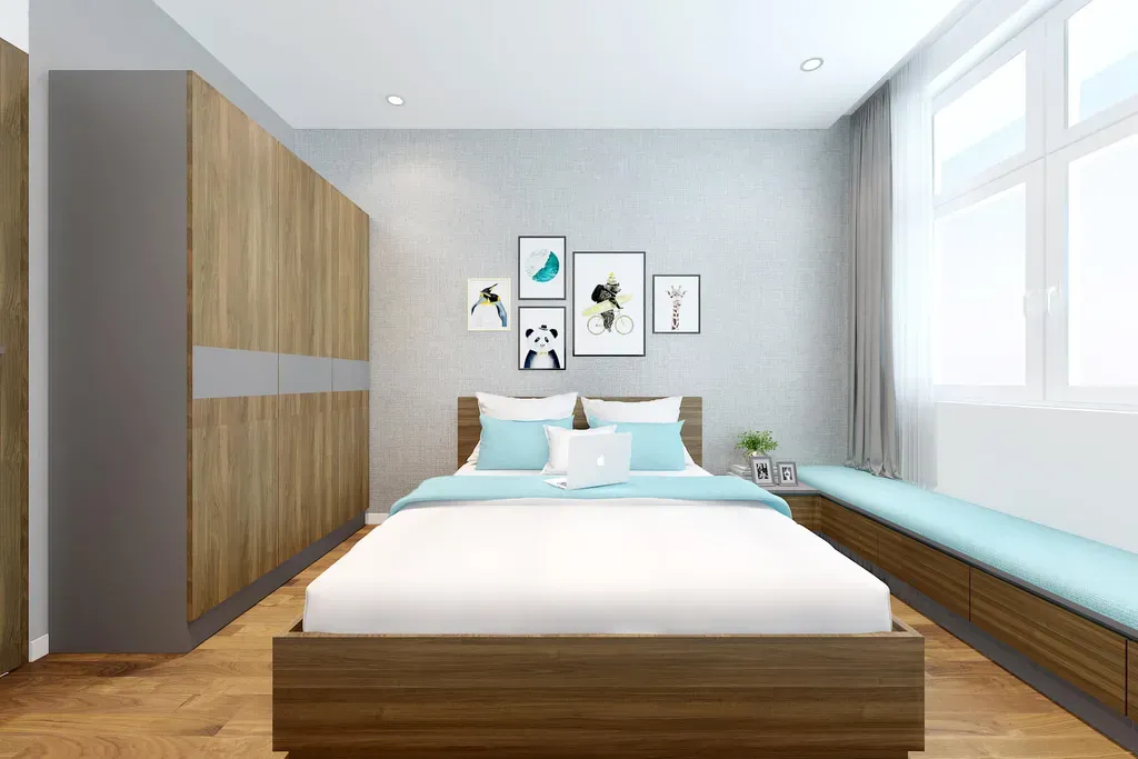 Phòng ngủ - Căn hộ Sunrise Riverside Nhà Bè 103m2 - Phong cách Scandinavian + Modern | Space T