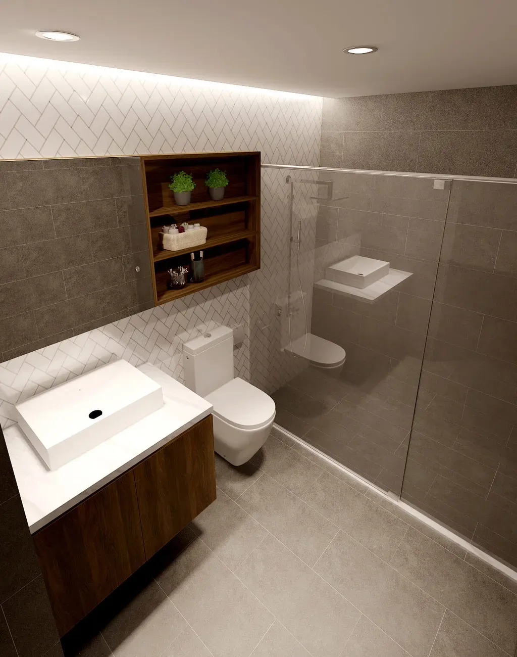 Phòng tắm - Căn hộ Sunrise Riverside Nhà Bè 103m2 - Phong cách Scandinavian + Modern | Space T