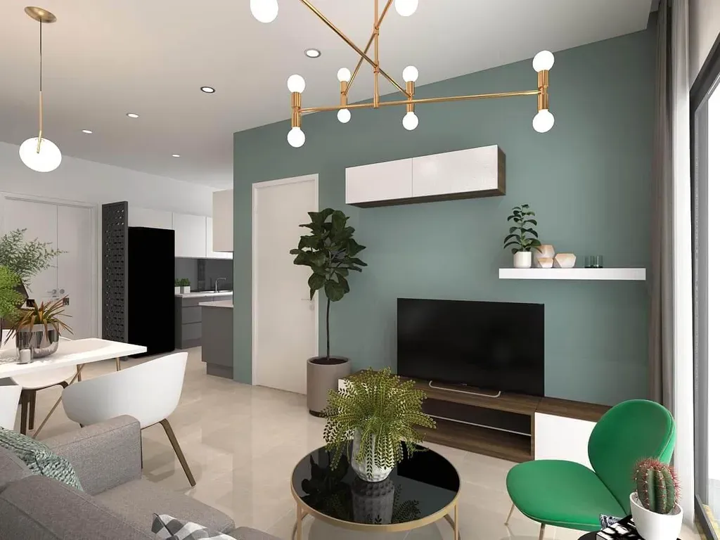 Phòng khách - Căn hộ Millennium Quận 4 - Phong cách Modern | Space T