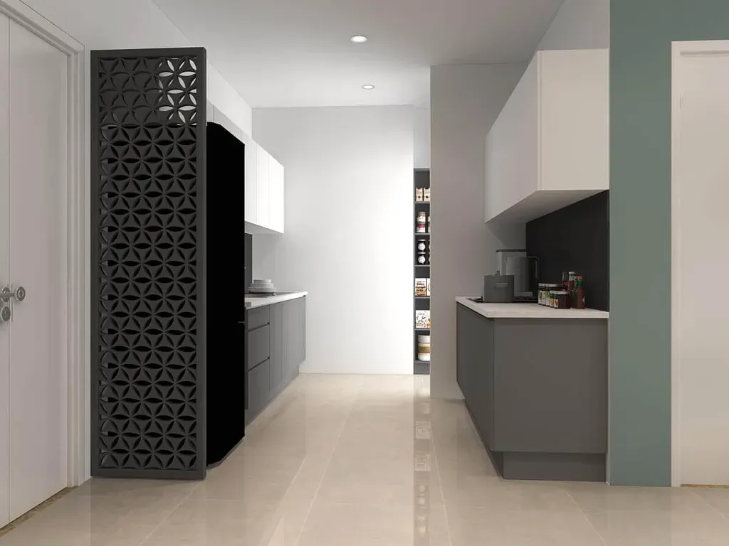 Phòng bếp - Căn hộ Millennium Quận 4 - Phong cách Modern | Space T