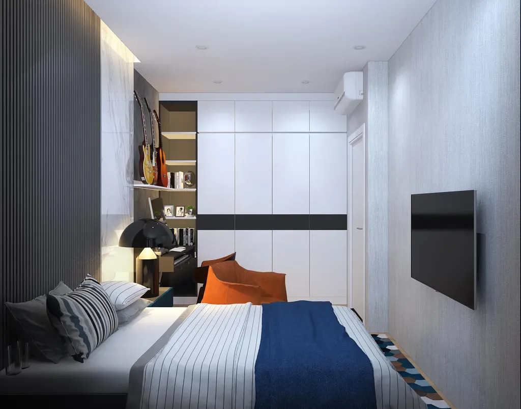 Phòng ngủ - Căn hộ Gold View Quận 4 - Phong cách Neo Classic | Space T