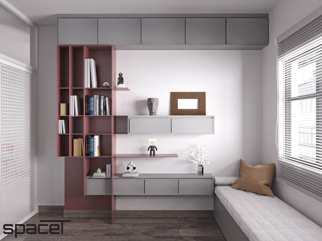 Phòng làm việc - Căn hộ D'Lusso Quận 2 - Phong cách Modern  | Space T