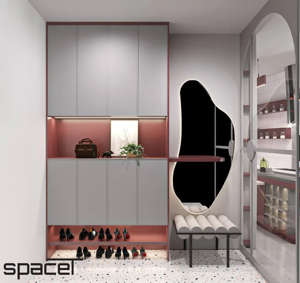Lối vào - Căn hộ D'Lusso Quận 2 - Phong cách Modern | Space T
