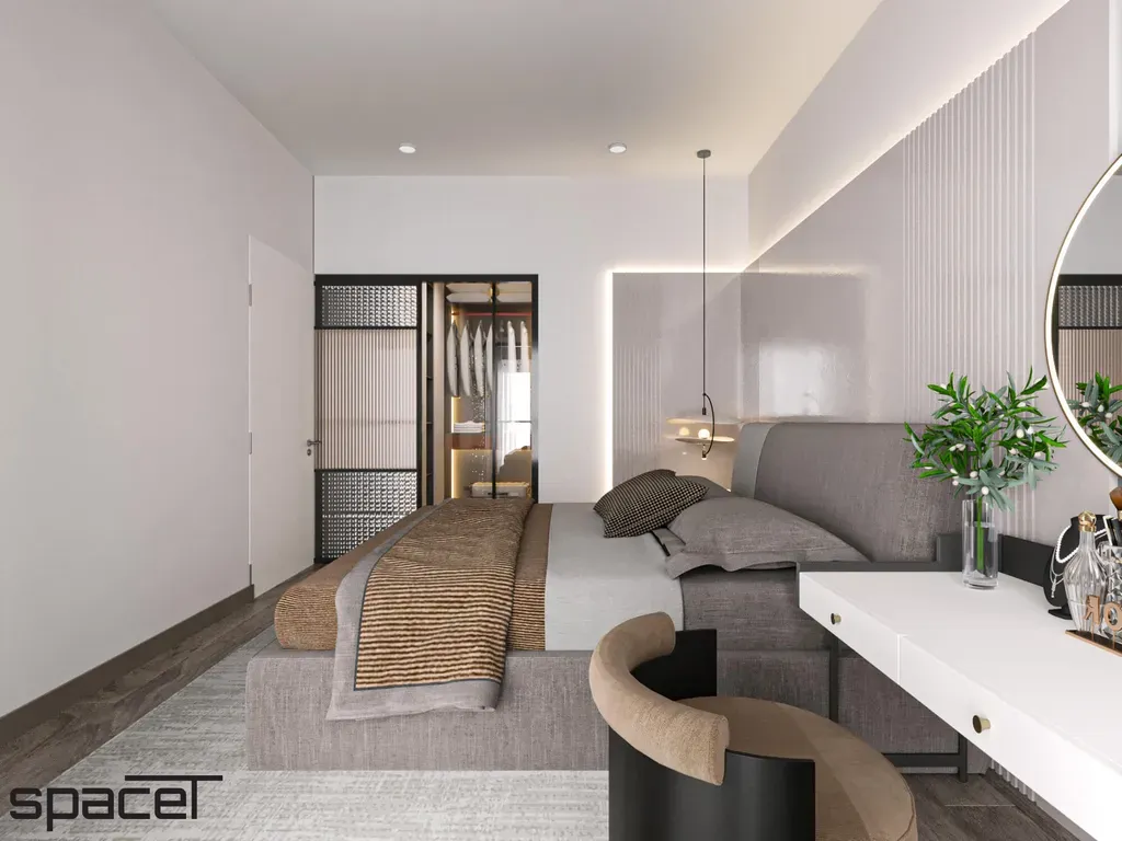 Phòng ngủ - Căn hộ D'Lusso Quận 2 - Phong cách Modern | Space T