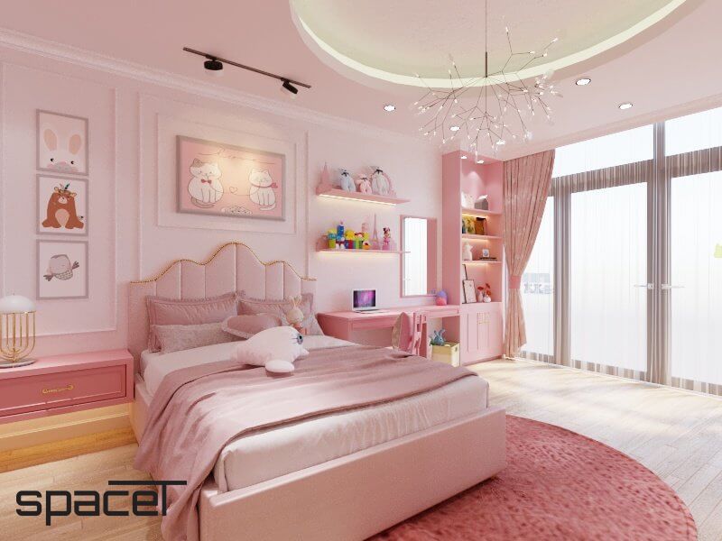 Phòng cho bé - Phòng trẻ em Biệt thự Bảo Lộc - Phong cách Neo Classic  | Space T