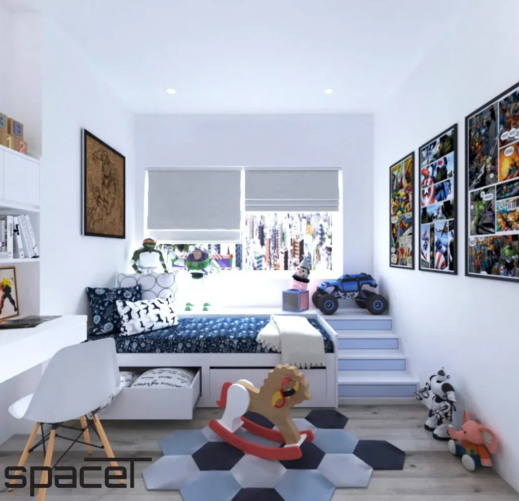 Phòng cho bé - Căn hộ Sunrise Cityview Quận 7 - Phong cách Neo Classic | Space T