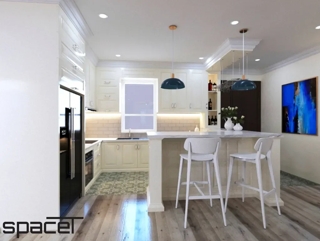 Phòng bếp - Căn hộ Sunrise Cityview Quận 7 - Phong cách Neo Classic | Space T