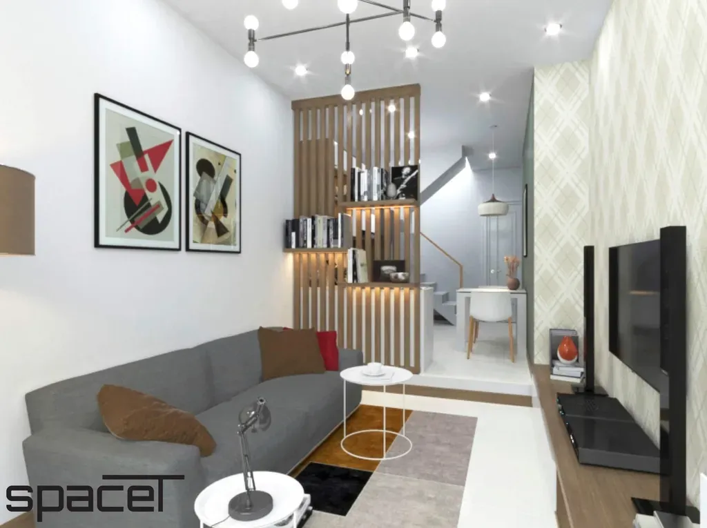 Phòng khách - Nhà phố Gò Vấp - Phong cách Scandinavian + Modern | Space T