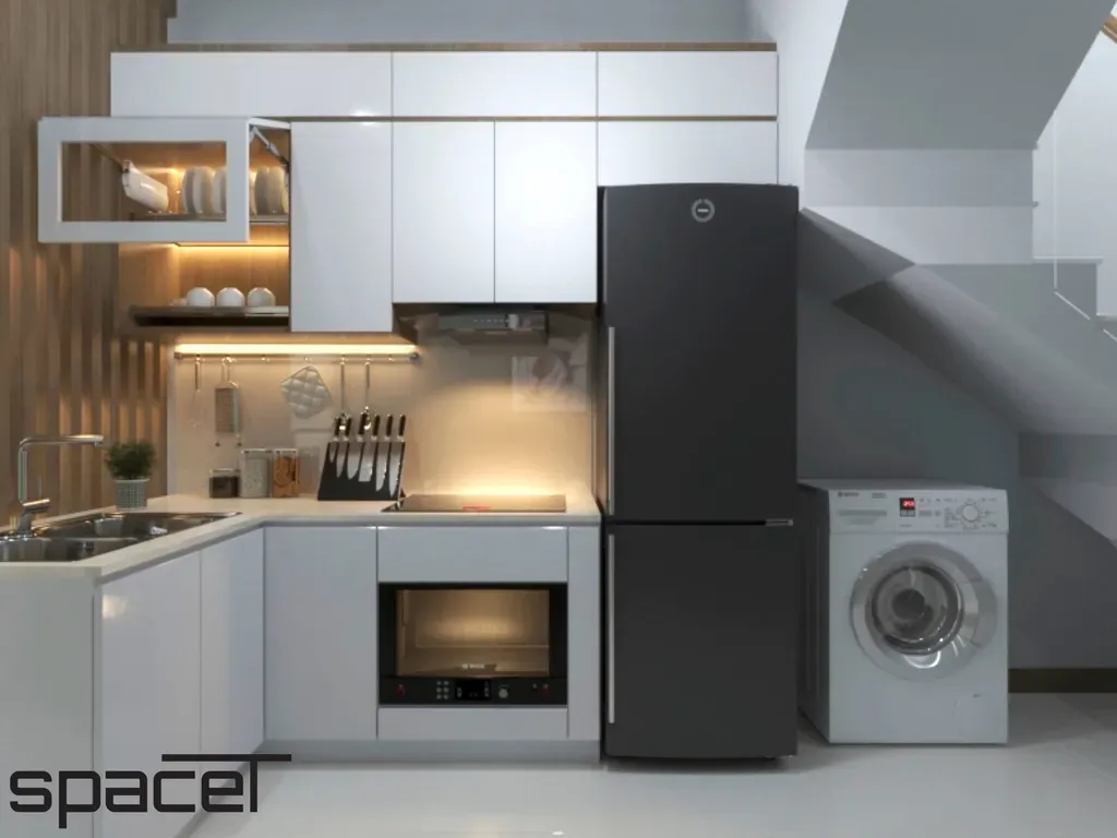 Phòng bếp - Nhà phố Gò Vấp - Phong cách Scandinavian + Modern | Space T