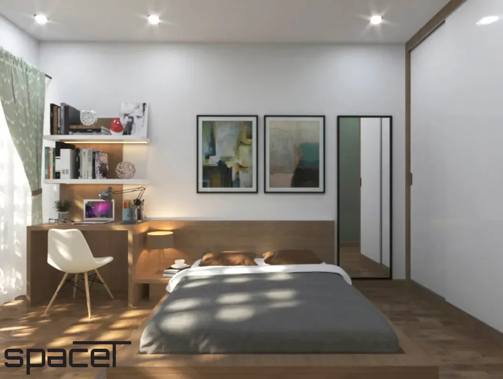 Phòng ngủ - Nhà phố Gò Vấp - Phong cách Scandinavian + Modern | Space T