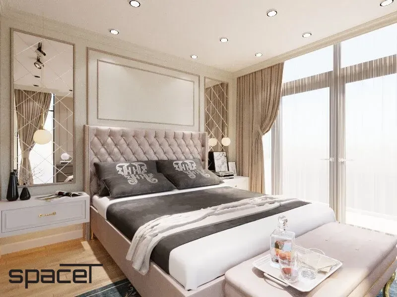 Phòng ngủ - Phòng ngủ Biệt thự Quận 2 - Phong cách Neo Classic | Space T