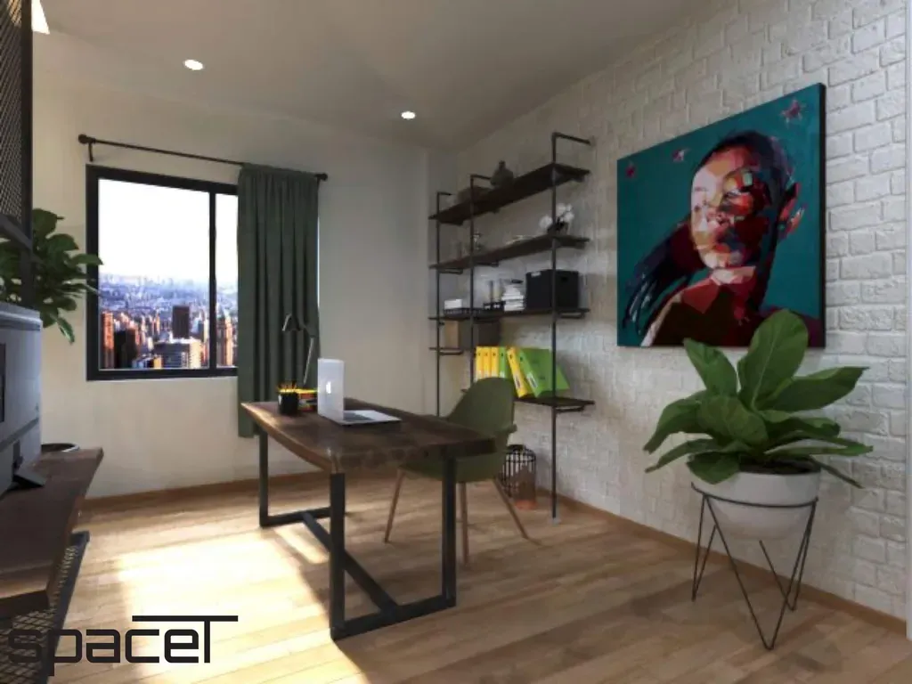 Phòng làm việc - Căn hộ Sunrise Riverside Nhà Bè - Phong cách Industrial | Space T