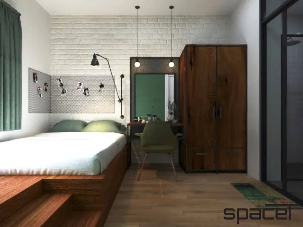 Phòng ngủ - Căn hộ Sunrise Riverside Nhà Bè - Phong cách Industrial | Space T
