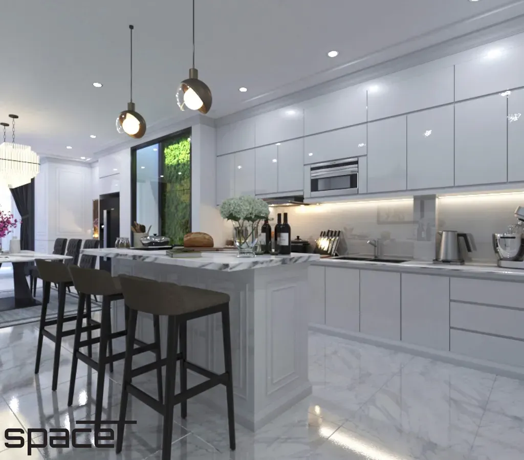 Phòng bếp - Biệt thự Quận 2 - Phong cách Neo Classic | Space T