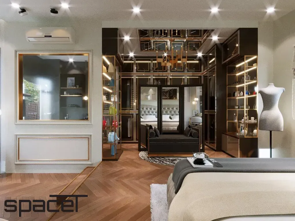 Phòng ngủ - Phòng ngủ Biệt thự Gò Vấp - Phong cách Neo Classic | Space T
