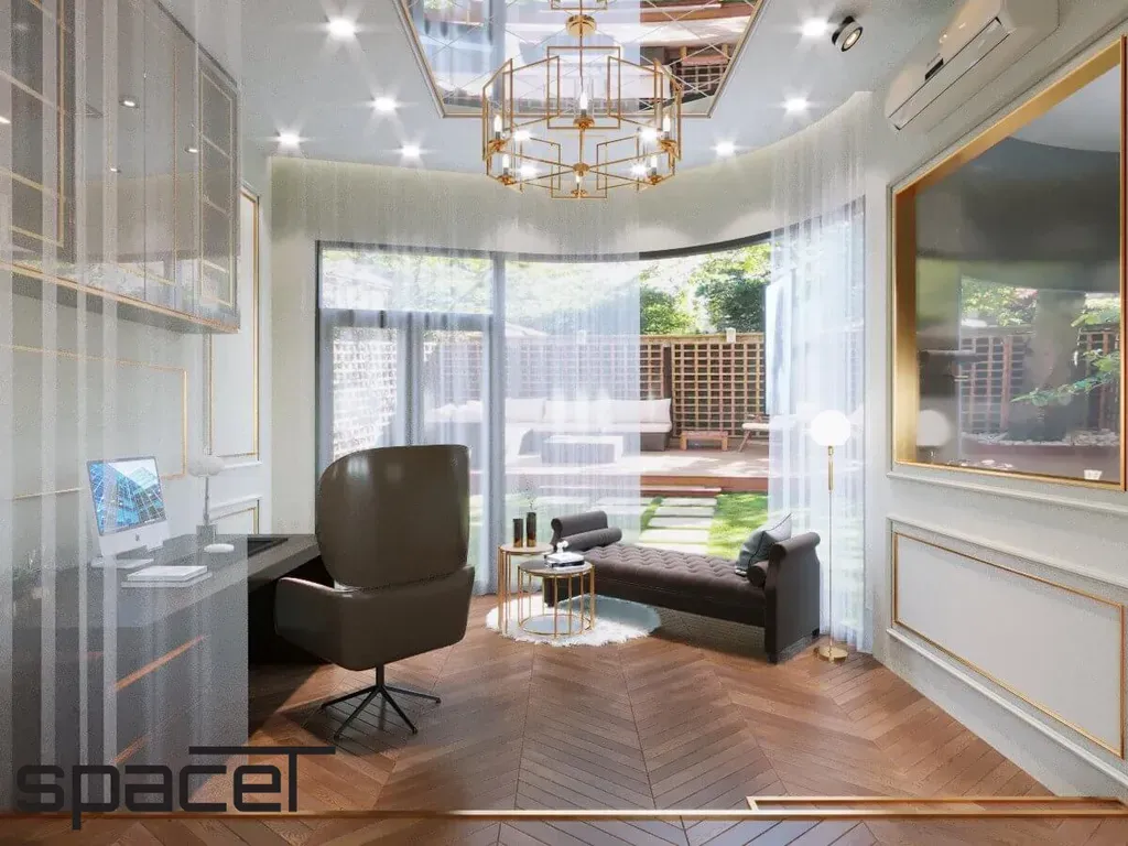Phòng làm việc - Phòng ngủ Biệt thự Gò Vấp - Phong cách Neo Classic | Space T