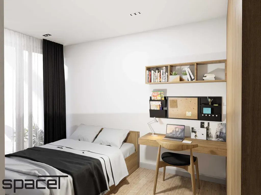 Phòng ngủ - Căn hộ duplex Ricca Quận 9 97m2 - Phong cách Modern | Space T