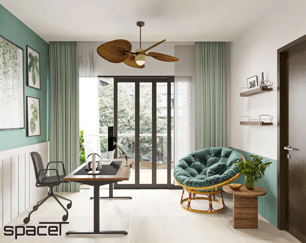 Phòng làm việc - Căn hộ River Panorama Quận 7 - Phong cách Modern | Space T