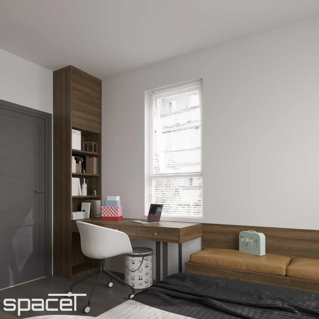Phòng ngủ - Phòng ngủ Villa Hoàng Quốc Việt Quận 7 - Phong cách Modern | Space T