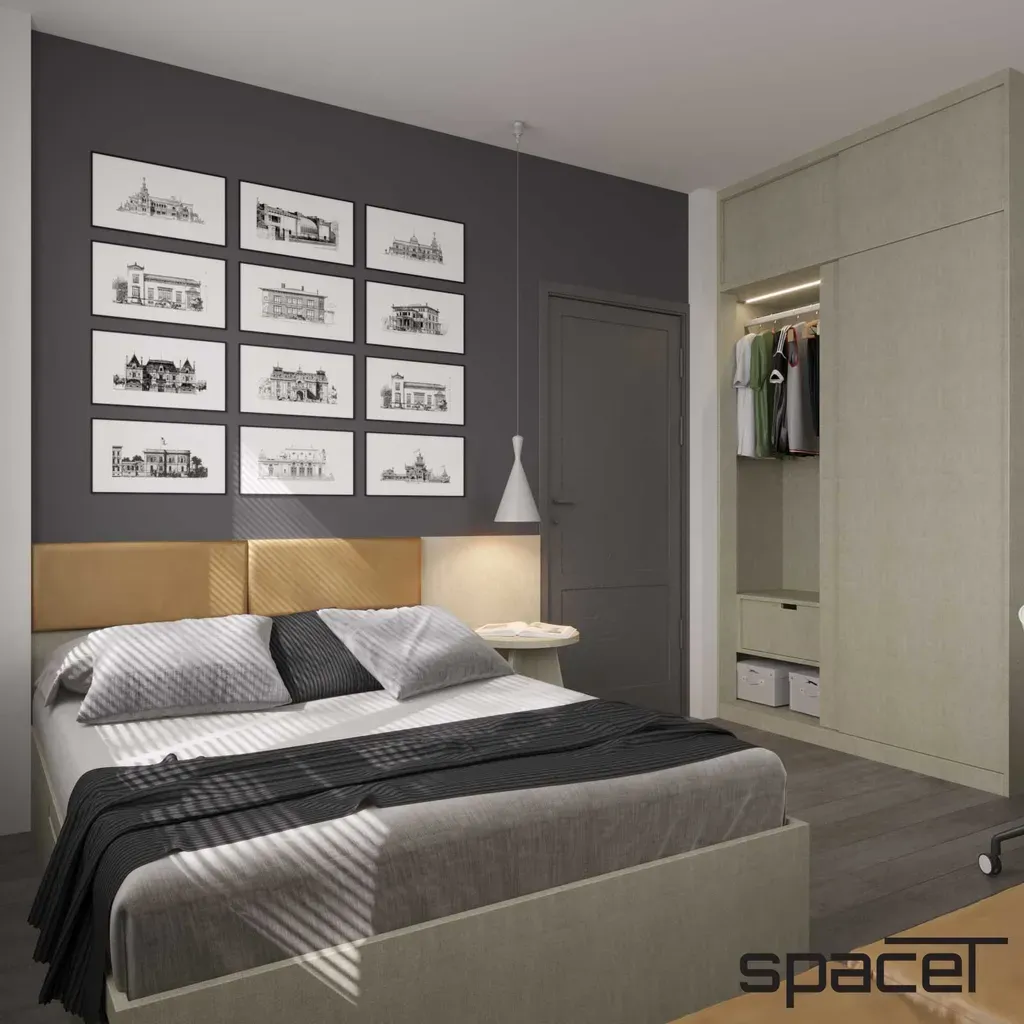 Phòng ngủ - Phòng ngủ Villa Hoàng Quốc Việt Quận 7 - Phong cách Modern | Space T