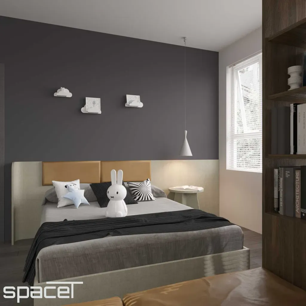 Phòng ngủ - Phòng ngủ Villa Hoàng Quốc Việt Quận 7 - Phong cách Modern | Space T