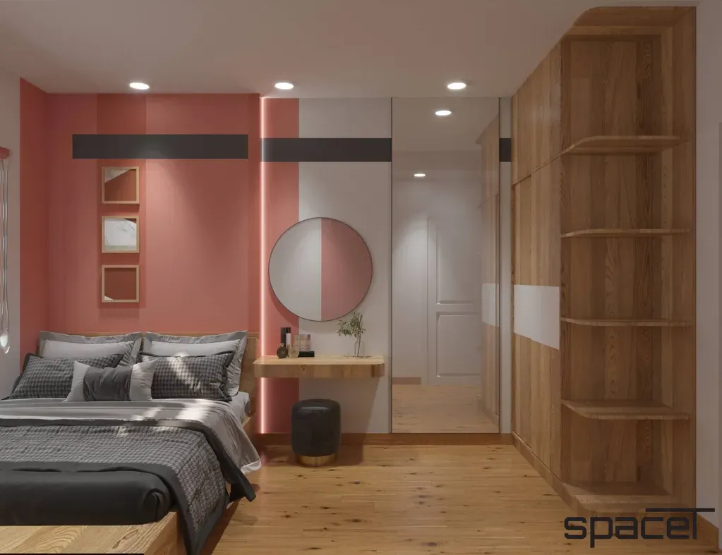 Phòng ngủ - Căn hộ 9 View Quận 9 83m2 - Phong cách Color Block | Space T