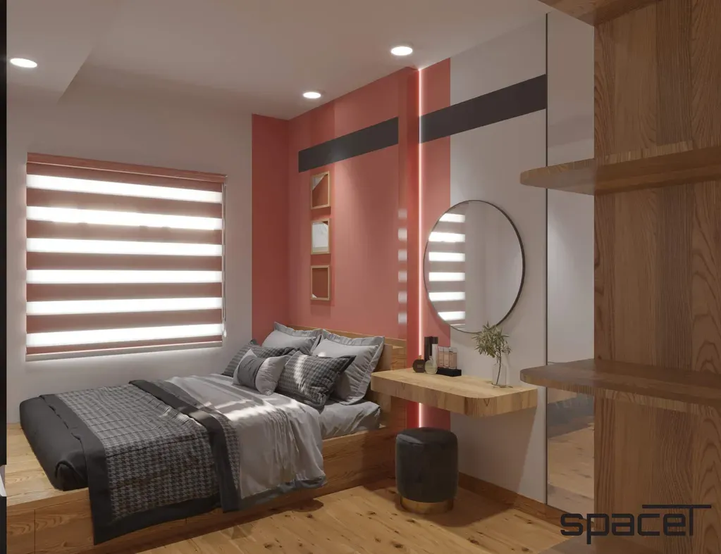 Phòng ngủ - Căn hộ 9 View Quận 9 83m2 - Phong cách Color Block | Space T