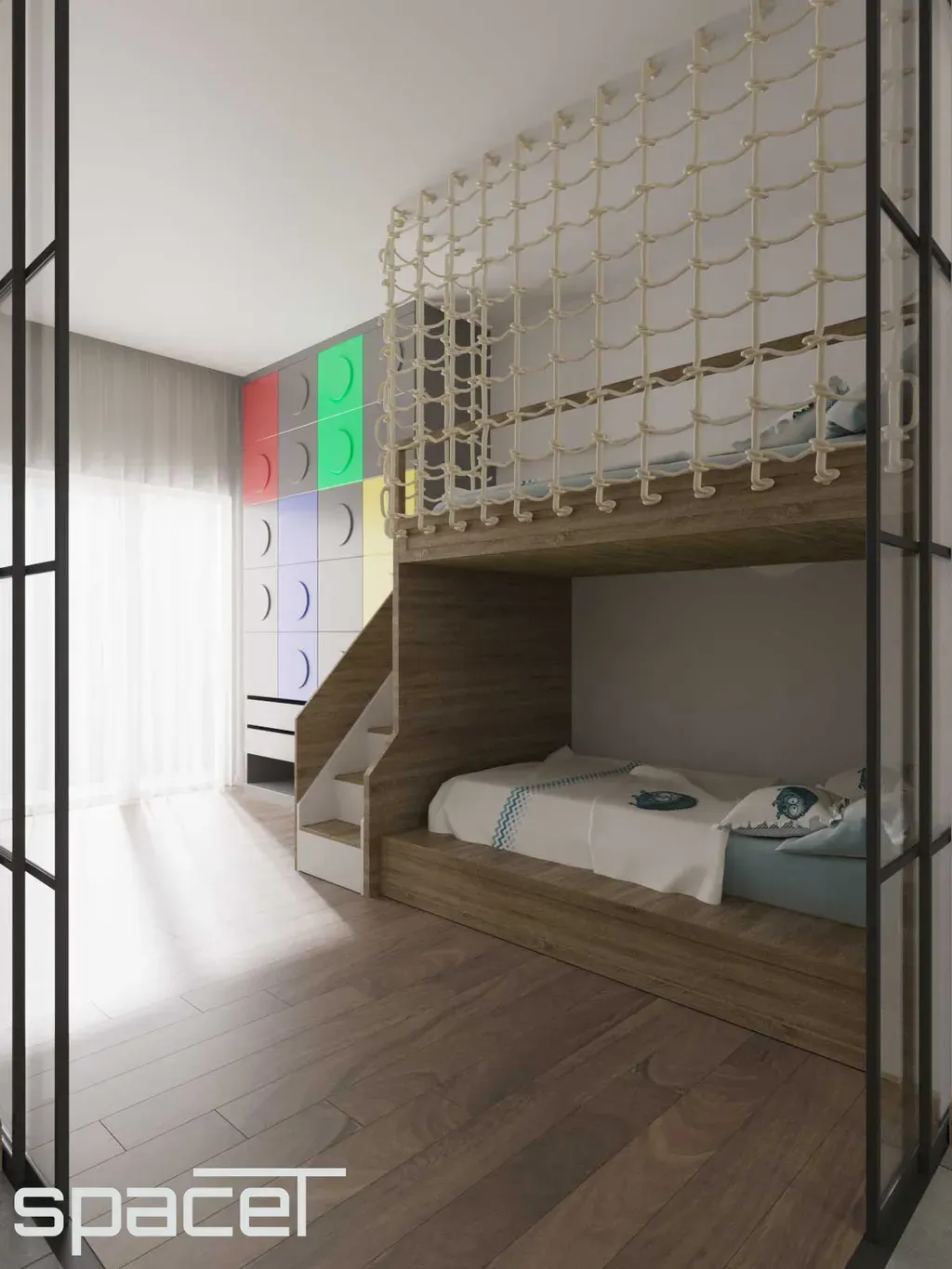 Phòng ngủ - Căn hộ Scenic Valley kết hợp văn phòng - Phong cách Modern | Space T
