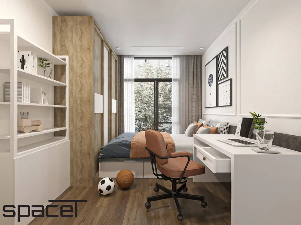 Phòng ngủ - Căn hộ Vinhomes Central Park - Phong cách Neo Classic | Space T
