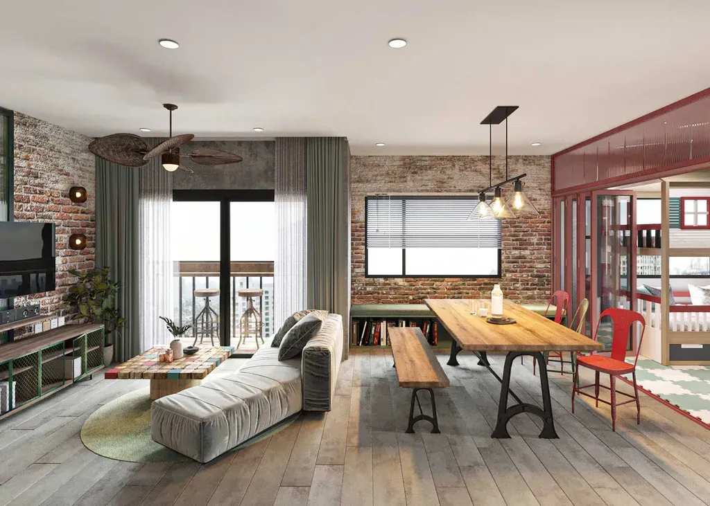 Căn hộ The Origami (Vinhomes Grand Park) - Phong cách Industrial | Space T
