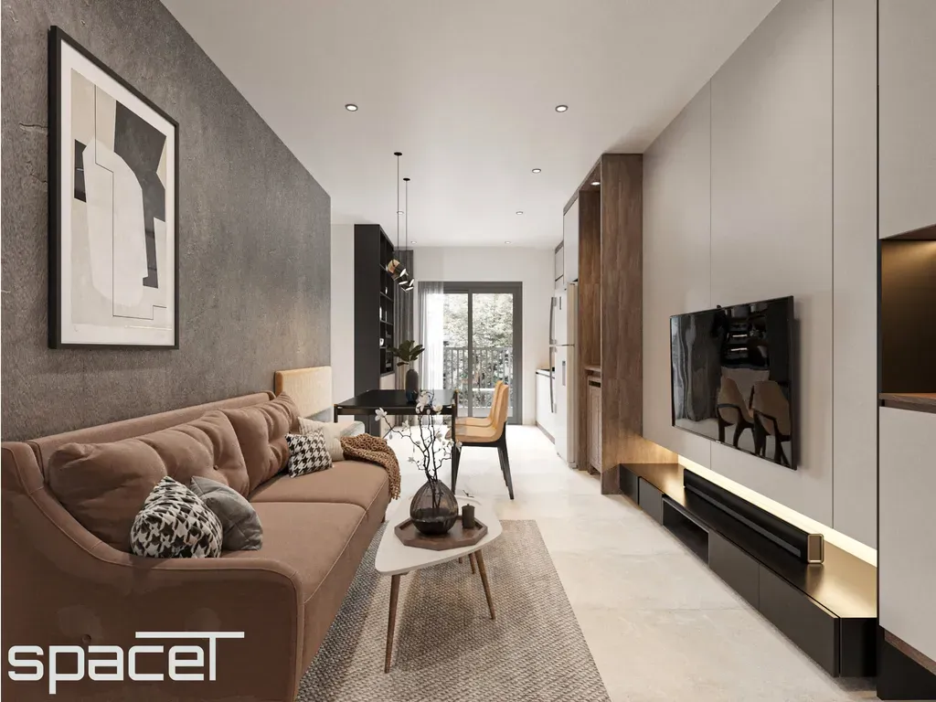 Phòng khách - Căn hộ Stown Bình Dương - Phong cách Modern | Space T