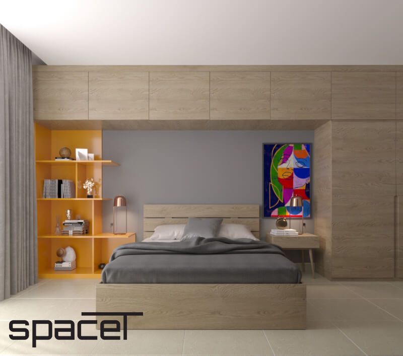 Phòng ngủ - Căn hộ Sky 89 Quận 7 - Phong cách Modern  | Space T