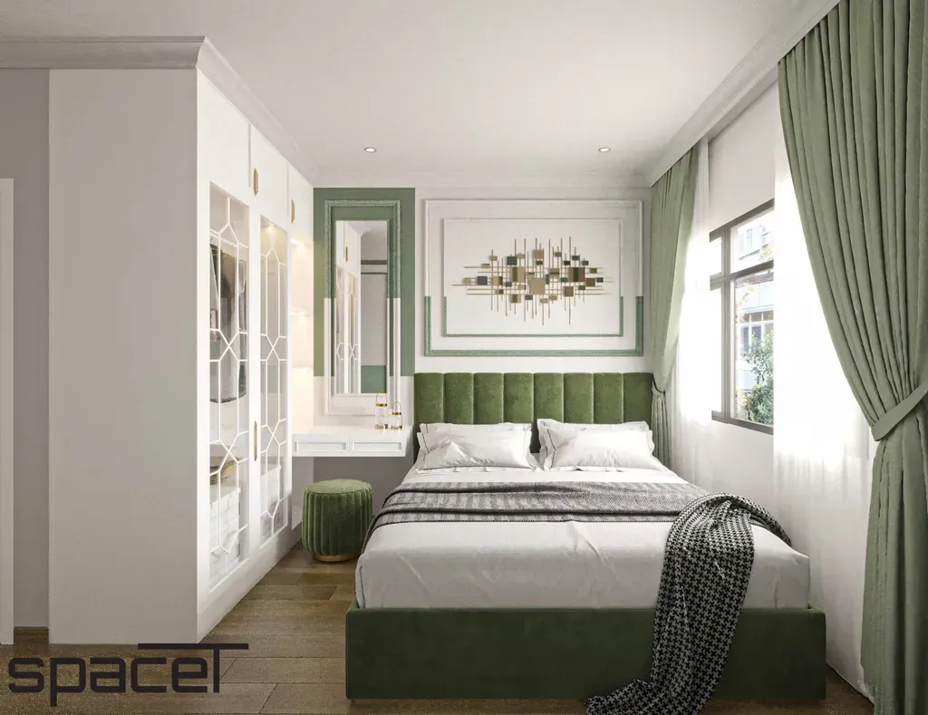 Phòng ngủ - Căn hộ Saigon Riverside Complex Quận 7 - Phong cách Neo Classic | Space T