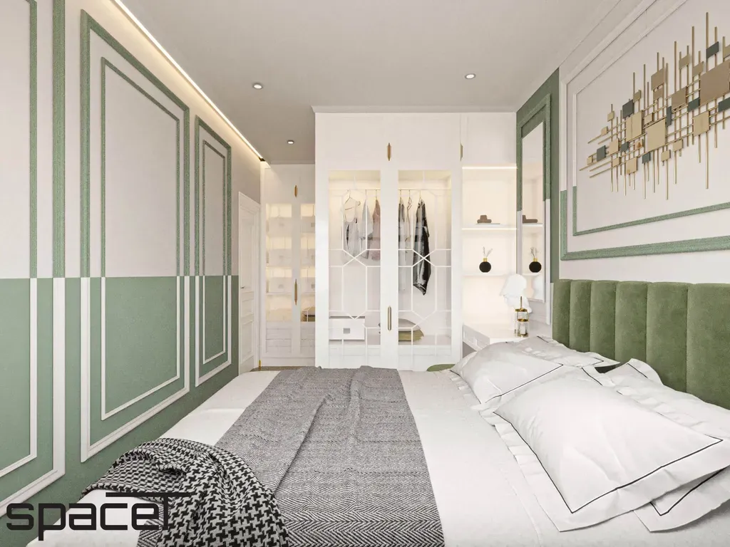 Phòng ngủ - Căn hộ Saigon Riverside Complex Quận 7 - Phong cách Neo Classic | Space T