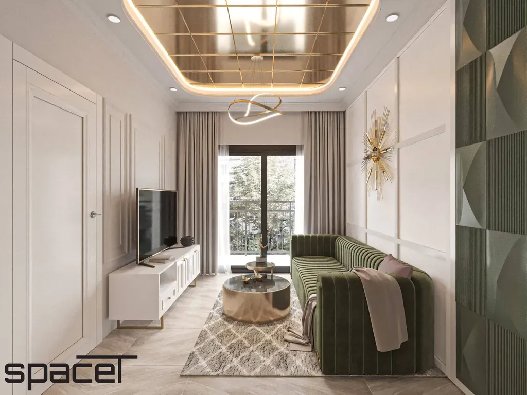 Phòng khách - Căn hộ Saigon Riverside Complex Quận 7 - Phong cách Neo Classic | Space T