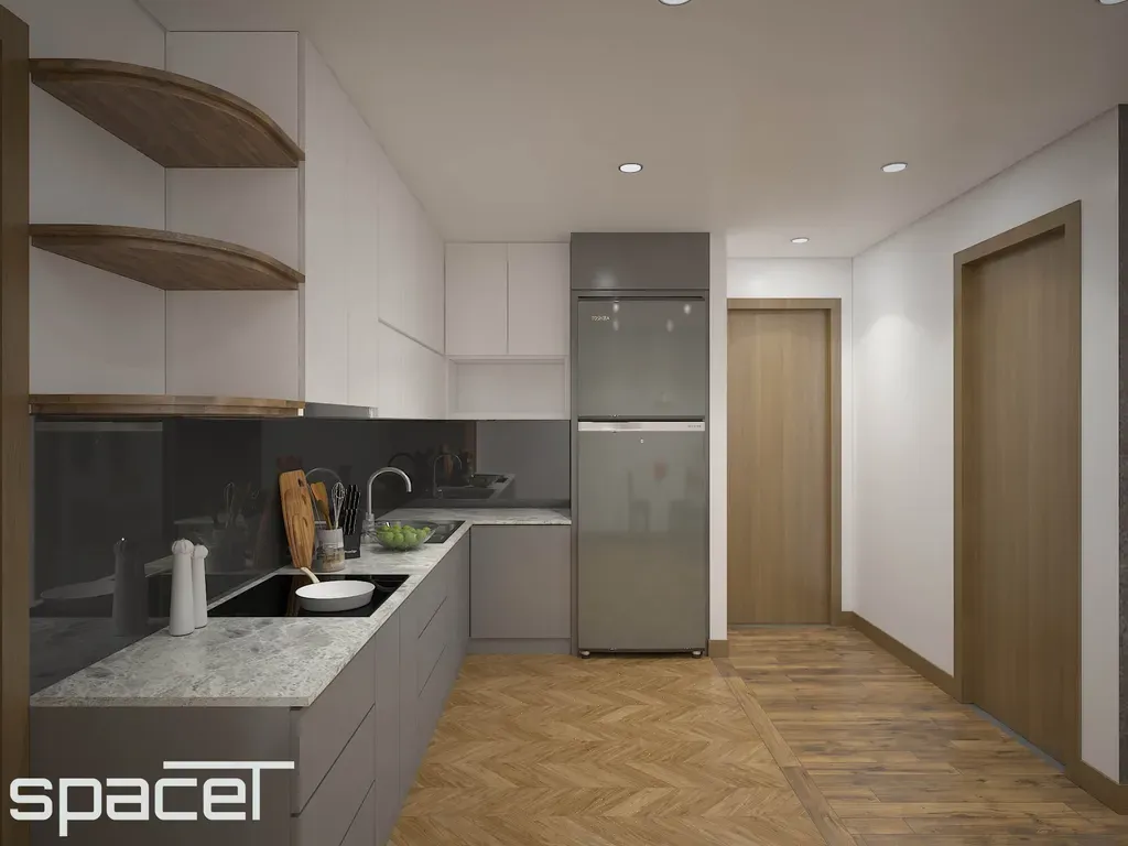 Phòng bếp - Căn hộ Lavida Plus Quận 7 - Phong cách Modern | Space T