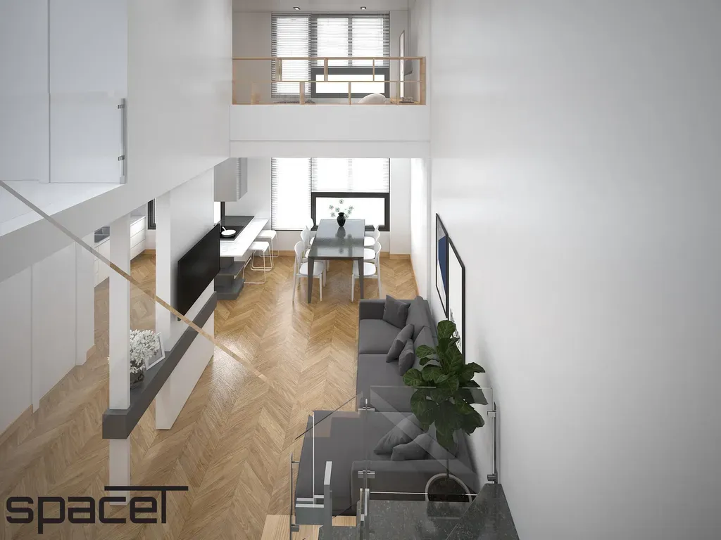 Phòng khách, Phòng ăn - Căn hộ duplex Sunshine Diamond River - Phong cách Modern + Minimalist | Space T
